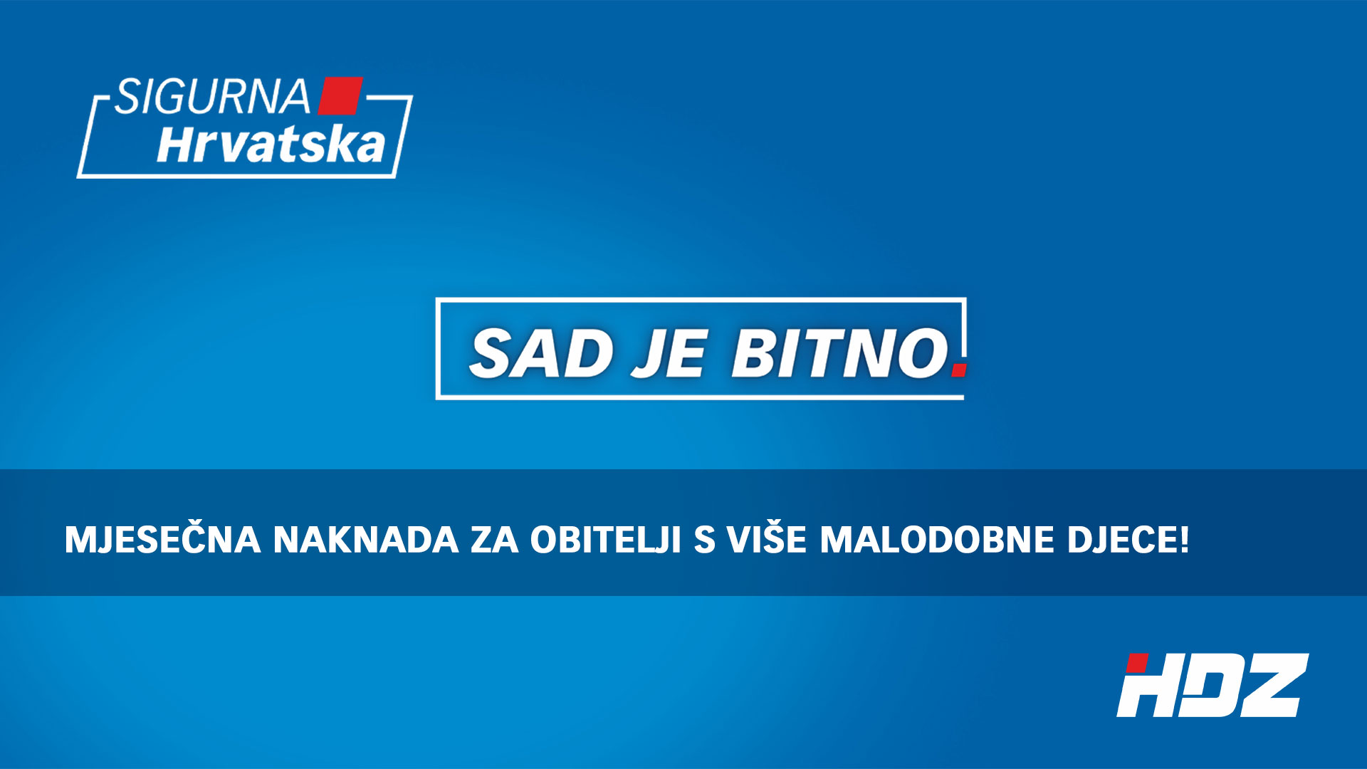 MJESEČNA NAKNADA ZA OBITELJI S VIŠE MALODOBNE DJECE!